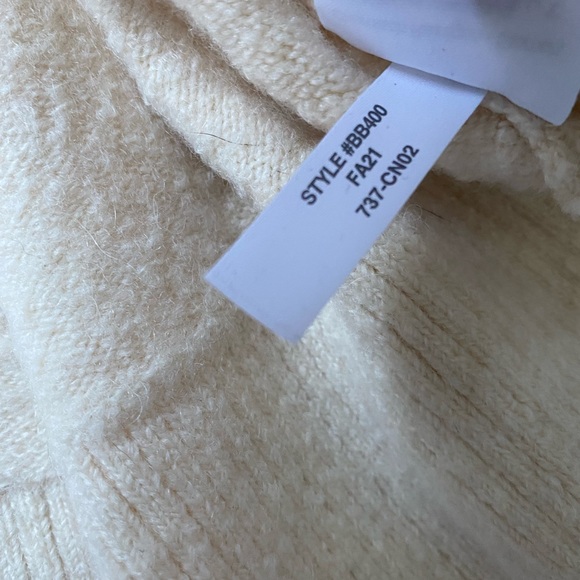 J Crew Stretch Wool V Neck Tunic Cream - Picture 10 of 11